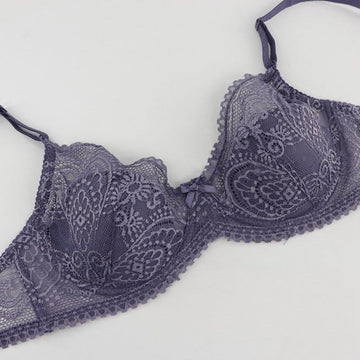 The Scalloped Lavender Balconette