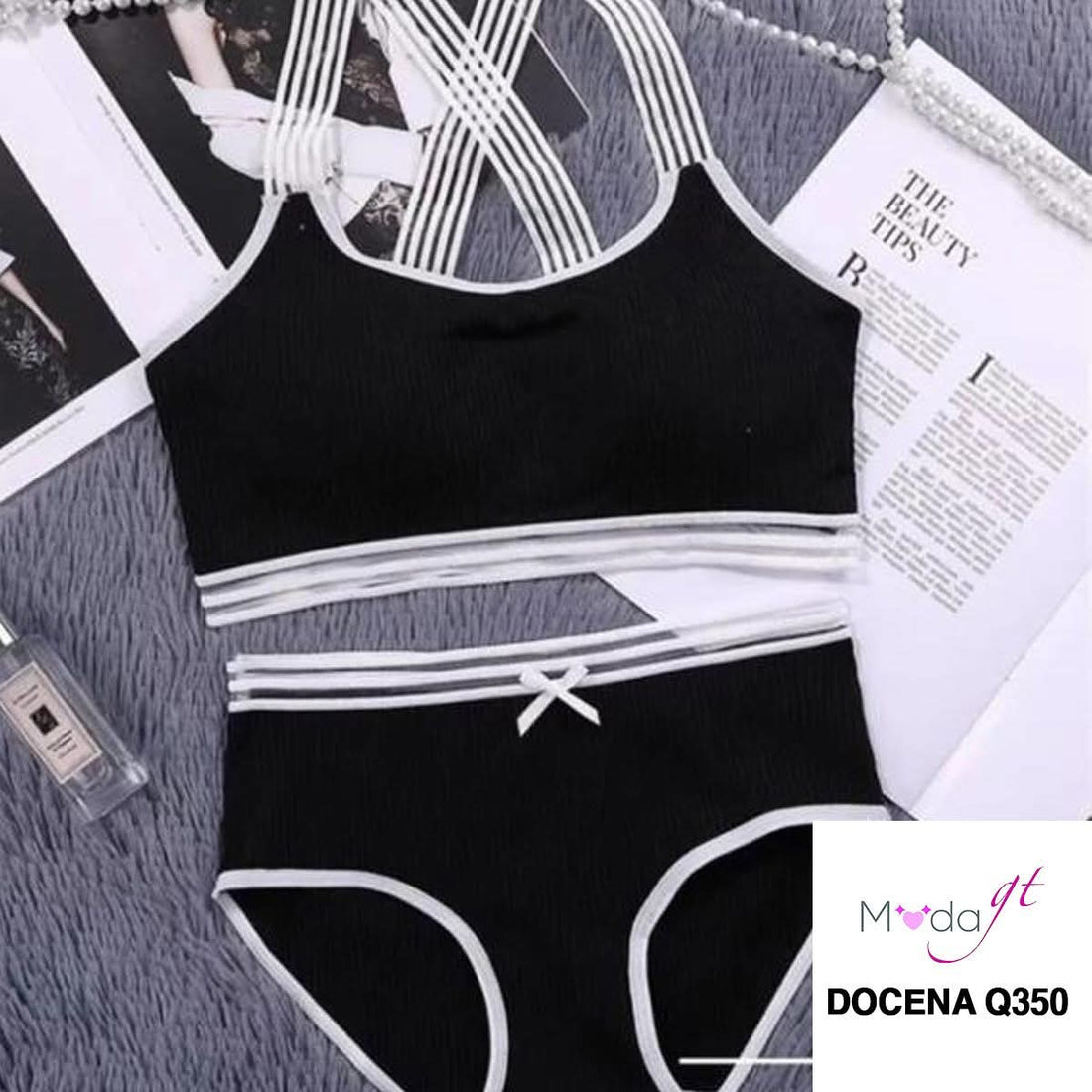 Moda GT Mesh-Accent Lingerie Set (Free Size)