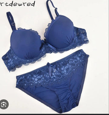 Deep Sea Satin & Lace Set