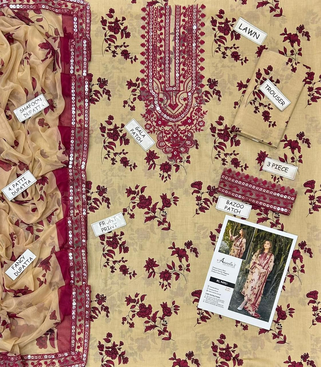 Aneela’s lawn 3pc