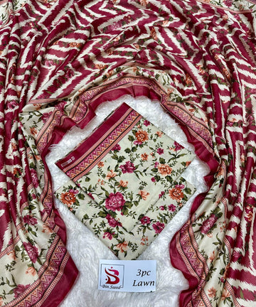 Bin Saeed Printed 3pc
