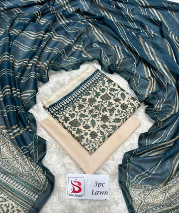 Bin Saeed Printed 3pc