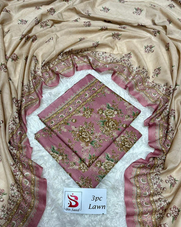 Bin Saeed Printed 3pc