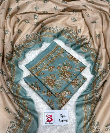 Bin Saeed Printed 3pc