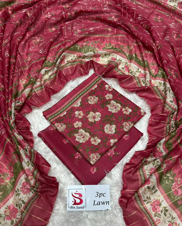 Bin Saeed Printed 3pc