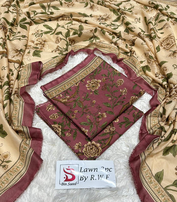 Bin Saeed Printed 3pc