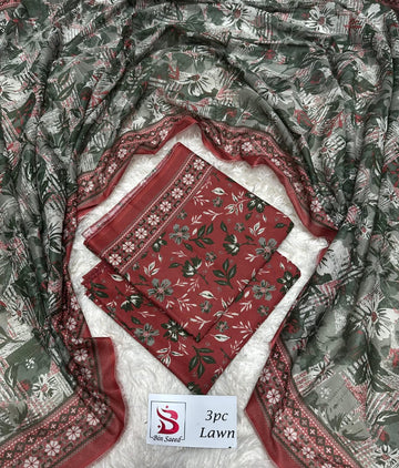 Bin Saeed Printed 3pc
