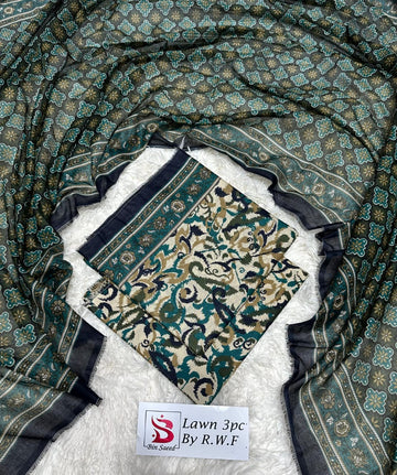 Bin Saeed Printed 3pc