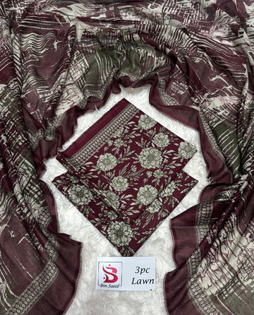 Bin Saeed Printed 3pc