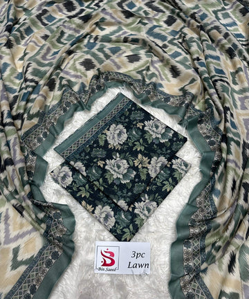 Bin Saeed Printed 3pc