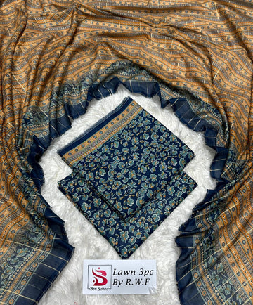 Bin Saeed Printed 3pc